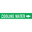 Code 30008 Seton Code Economy Self-Adhesive Pipe Markers - Cooling Water, Price/Each