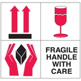 Seton 30614 Fragile Handle With Care Combination Shipping Labels