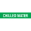 Code 32108 Seton Code Economy Self-Adhesive Pipe Markers - Chilled Water, Price/Each