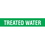 Code 32156 Seton Code Economy Self-Adhesive Pipe Markers - Treated Water, Price/Each