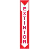 Seton 37814 Extintor (Spanish) Self-Adhesive Vinyl Fire Equipment Signs