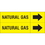 Weather-Code 38068 Weather-Code? Self-Adhesive Outdoor Pipe Markers - Natural Gas, Price/Each