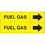 Weather-Code 38081 Weather-Code? Self-Adhesive Outdoor Pipe Markers - Fuel Gas, Price/Each