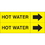 Weather-Code 38082 Weather-Code? Self-Adhesive Outdoor Pipe Markers - Hot Water, Price/Each