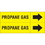Weather-Code 38083 Weather-Code? Self-Adhesive Outdoor Pipe Markers - Propane Gas, Price/Each