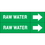 Weather-Code 38102 Weather-Code? Self-Adhesive Outdoor Pipe Markers - Raw Water, Price/Each
