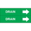 Weather-Code 38109 Weather-Code? Self-Adhesive Outdoor Pipe Markers - Drain, Price/Each