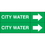 Weather-Code 38161 Weather-Code? Self-Adhesive Outdoor Pipe Markers - City Water, Price/Each