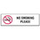 Seton Mini No Smoking Signs - 3&quot;W x 10&quot;H No Smoking Please (w/Graphic), Price/Each