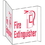 Seton 39435 Fire Extinguisher 3-Way View Fire Safety Signs, Price/Each