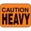 Seton 44716 Caution Heavy Fluorescent Handling Labels, Price/Roll