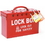 Seton 45823 Portable Metal Lock Box - Red (65699) by Brady, Price/Each