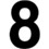 Seton Gothic Single Numbers For Placards, Price/Each