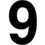 Seton Gothic Single Numbers For Placards, Price/Each