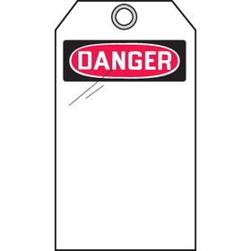 Seton 46572 Self-Laminating Tags - Danger Header Only