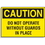 Seton 47002 Hazard Warning Labels - Caution Do Not Operate, Price/5 /Label