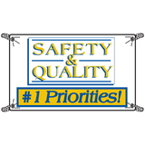 Seton 55175 Safety And Quality Number 1 Priorities Productivity Banners