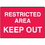 Seton 55222 Restricted Area Keep Out No Admittance Signs, Price/Each