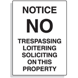 Seton 55982 Notice No Trespassing Security Signs