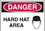 Seton 56386 Harsh Condition OSHA Signs - Hard Hat Area, Price/Each