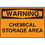 Seton 57332 Harsh Condition OSHA Signs - Notice - Chemical Storage Area, Price/Each