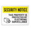 Seton Security Camera Signs - Electronic Surveillance, Price/Each