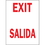 Seton 6172A Exit Salida Sign - Bilingual Fire And Exit Sign, Price/Each