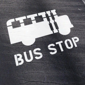 Seton 62630 School Bus Stop Stencil