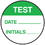 Seton 62737 Test Date Initials Round Labels On A Roll, Price/500 /Label
