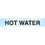 Poly 63213 Poly-Code Clear Self-Adhesive Pipe Markers - Hot Water, Price/Each