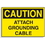 Seton 63789 Lockout Hazard Warning Labels- Caution Attach Grounding Cable, Price/5 /Label