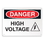 Seton 64699 Equipment Hazard Mini Safety Signs - Danger High Voltage, Price/5 /pack