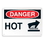 Seton 64700 Equipment Hazard Mini Safety Signs - Danger Hot, Price/5 /pack