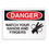 Seton 64703 Equipment Hazard Mini Safety Signs - Danger Watch Your Hands and Fingers, Price/5 /pack