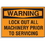 Seton 65405 Lockout Hazard Warning Labels- Lock Out All Machinery Prior To Servicing, Price/5 /Label