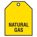 Seton 66446 Natural Gas Vinyl Valve Indicator Tag