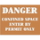 Seton 66490 Confined Space Stencils - Danger - Enter By Permit Only, Price/Each