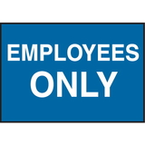 Seton 66883 Facility Signs For Rough Surfaces - Employees Only