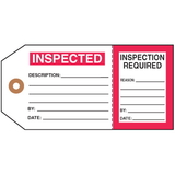 Seton 67577 Two-Part Status Tags - Inspected/Inspection Required