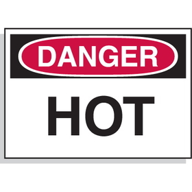 Seton 67944 Hot Surface Equipment Warning Labels - Danger Hot