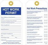Seton 67954 Permit Tags - Hot Work Permit