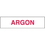 Seton 67963 Chemical Label Value Packs - Argon, Price/6 /Label