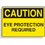 Seton 67995 Fiberglass OSHA Sign - Caution - Eye Protection Required, Price/Each