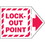 Seton Add-An-Arrow Lockout Labels - Lock-Out Point, Price/5 Labels