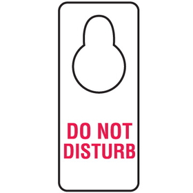 Seton 68626 Door Knob Hangers- Do Not Disturb