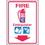 Seton 69247 Fire Extinguisher Safety Equipment Location Marker, Price/Each