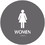 Seton Women - Optima California Code Restroom Signs, Price/Each