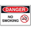 Seton 72168 Disposable Plastic Corrugated Signs - Danger No Smoking, Price/Each