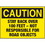 Seton Caution Stay Back For Road Truck Safety Signs, Price/Each