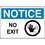 Seton 72927 OSHA Notice Signs - Notice No Exit, Price/Each